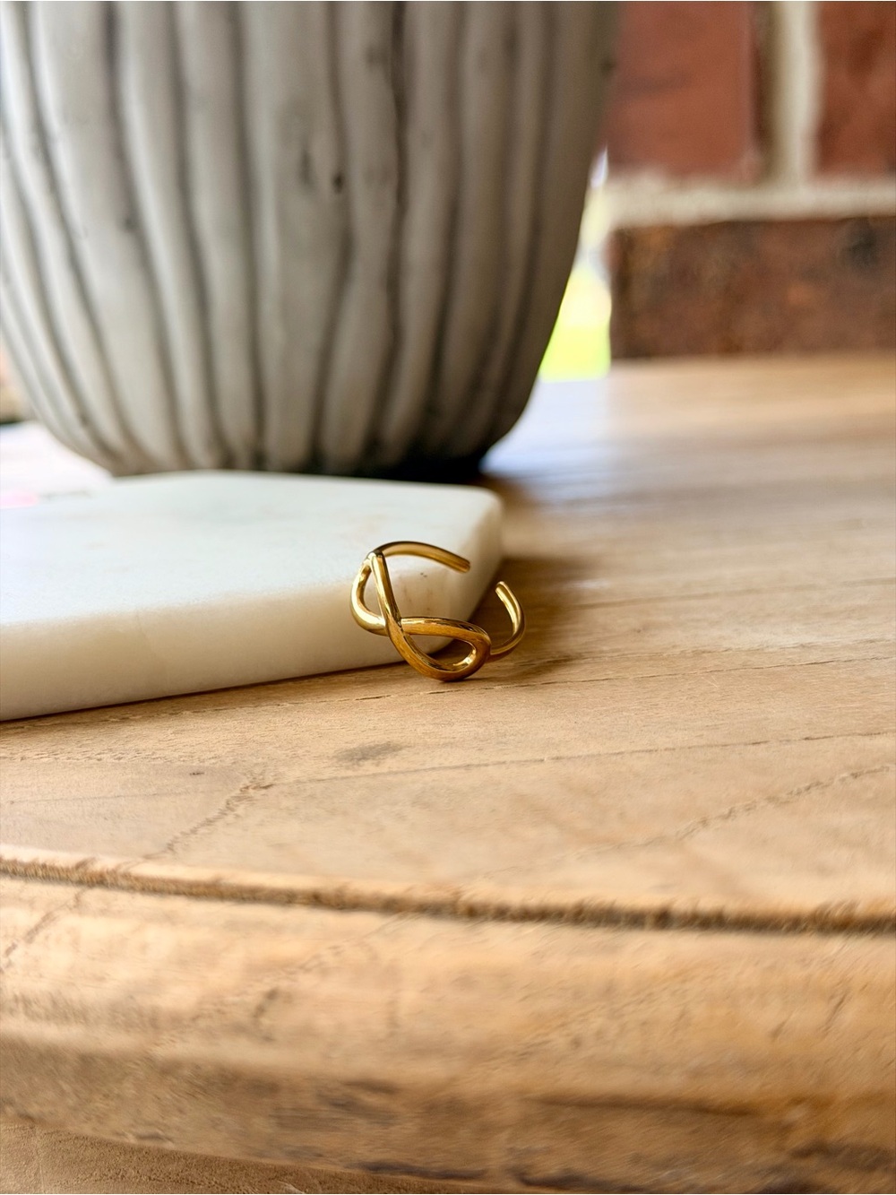 Gold Infinity Ring